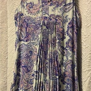 DR2 Paisley  Dress in Sage and Lavender Accents